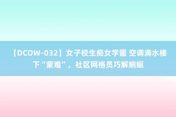 【DCOW-032】女子校生痴女学園 空调滴水楼下“蒙难”，社区网格员巧解蜿蜒