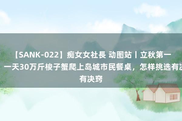 【SANK-022】痴女女社長 动图站丨立秋第一鲜！一天30万斤梭子蟹爬上岛城市民餐桌，怎样挑选有决窍