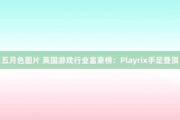 五月色图片 英国游戏行业富豪榜：Playrix手足登顶