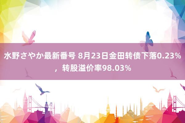 水野さやか最新番号 8月23日金田转债下落0.23%，转股溢价率98.03%