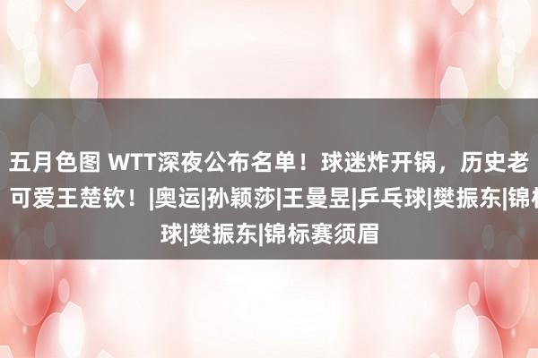 五月色图 WTT深夜公布名单！球迷炸开锅，历史老是重演，可爱王楚钦！|奥运|孙颖莎|王曼昱|乒乓球|樊振东|锦标赛须眉